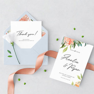 Menu Card and Invitation Card